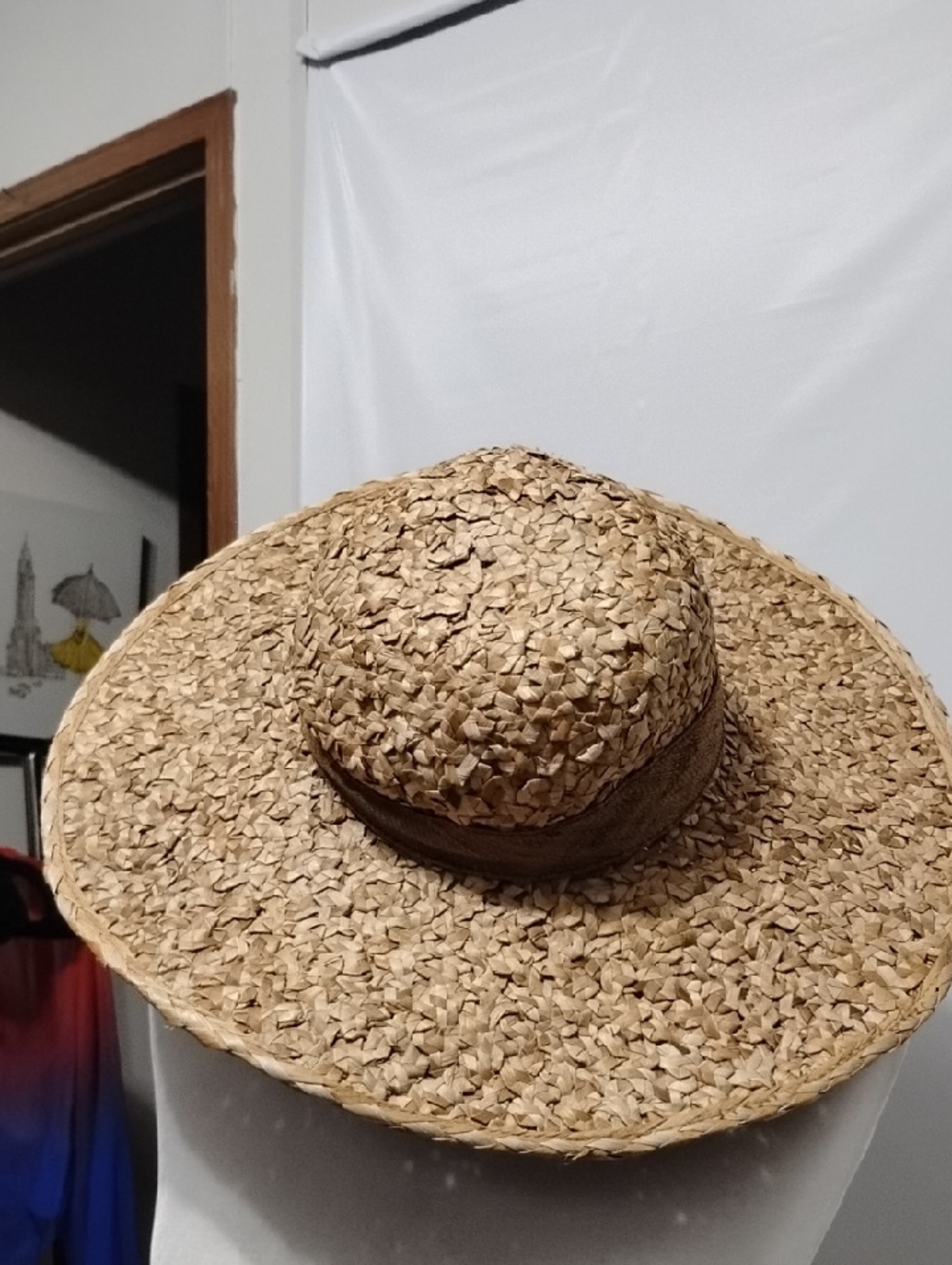 Liz Claiborne‎ Natural Straw Wide-Brim Sun Hat